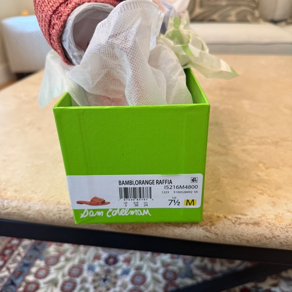 Brand New Sam Edelman Bambi Slides in Orange - Picture 6 of 6